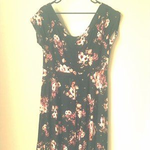 Over the Shoulder Floral Dress